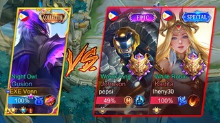 GUSION ULTRA FASTHAND VS DEADLIEST DUO IN SOLO RANKED GAME!!