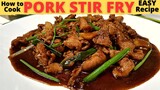 STIR FRY PORK | Pork Stir Fry With Ginger | ASIAN Recipe | EASY Chinese Stir-Fried Pork Recipe