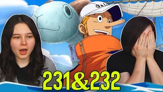 WE CANT FIX MERRY?!👒 One Piece Ep 231 & 232 REACTION & REVIEW