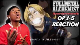 Full Metal Alchemist Brotherhood Openings 1-5 | REACTION