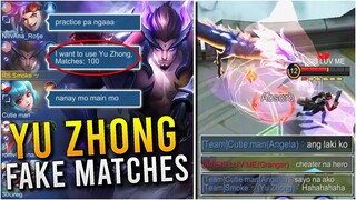 YU ZHONG FAKE MATCHES PRANK | MLBB