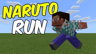 How to NARUTO RUN in Minecraft PE / Bedrock Edition