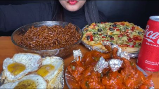 ĂN CHAY, MÓN ĐẬU ĐEN, KHÔ GÀ NẶNG Mukbang ASMR#amthuc #monngon