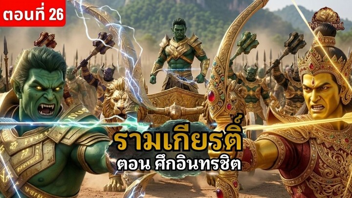 ศึกอินทรชิต รามเกียรติ์ ตอนที่ 26 เปิดม่านการปะทะครั้งที่ 1 กับเจ้าชายตัวตึงแห่งลงกา