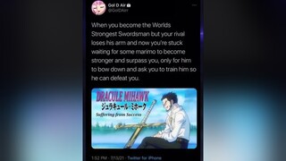 Mihawk..🥶 onepiece anime fyp fy foryoupage animeforyou animetiktok viral mihawk shanks zoro shichibukai yonko draculemihawk op