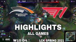 Highlight HLE vs T1 All Game LCK Mùa Xuân 2021 LCK Spring 2021 Hanwha Life Esports vs T1