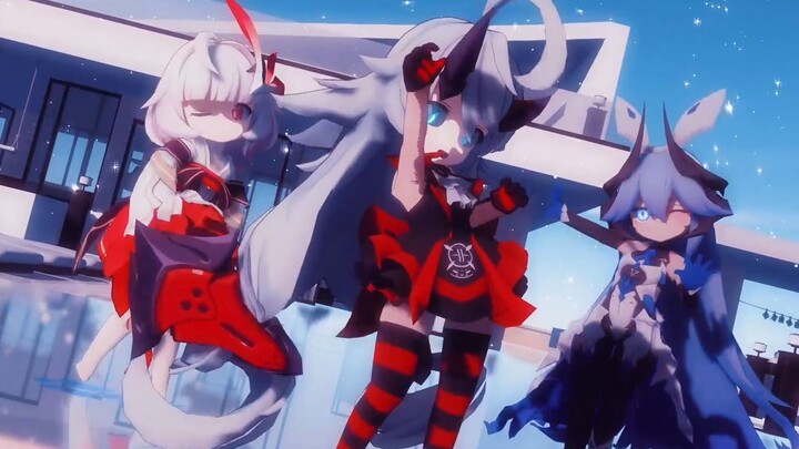 [Honkai Impact 3MMD]Có ai thấy ba cô nàng dễ thương của Waka không?