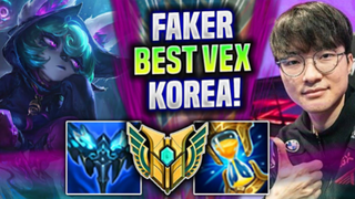 FAKER IS THE BEST VEX IN KOREA 86 WR  T1 Faker Plays Vex Mid vs Viktor  Preseaso
