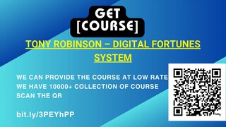 Tony Robinson – Digital Fortunes System