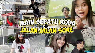 MAIN SEPATU RODA, SAMPAI KAKI KESELEO!! || JALAN SORE BARENG AYANG HEHE