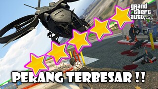 PERAMPOKAN + PENGEJARAN BERUJUNG PERANG TERBESAR SAMA POLISI !! - GTA V ROLEPLAY
