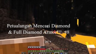 Petualangan Mencari Diamond & Full Diamond Armor!!! - Minecraft Hardcore Indonesia #8