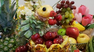 How To Make Cute Pineapple Bird/Fruit and vegetable carving