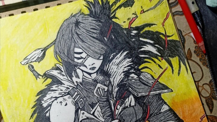 draw samurai 🔥🔥🔥