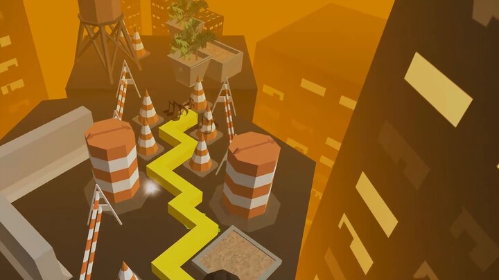 [Dancing Line] A number of newcomers join forces! Fan-made level: Sunset