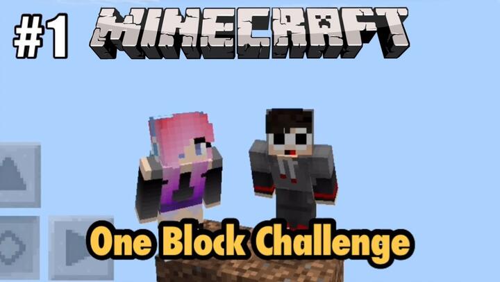 Original One Block Challenge with Prinsesa Pabuhat | Minecraft Pocket Edition | Part #1