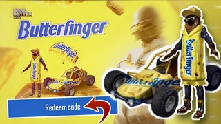 How to get Butterfinger redeem code | High noon challenge event| Butterfinger popularity pubg mobile