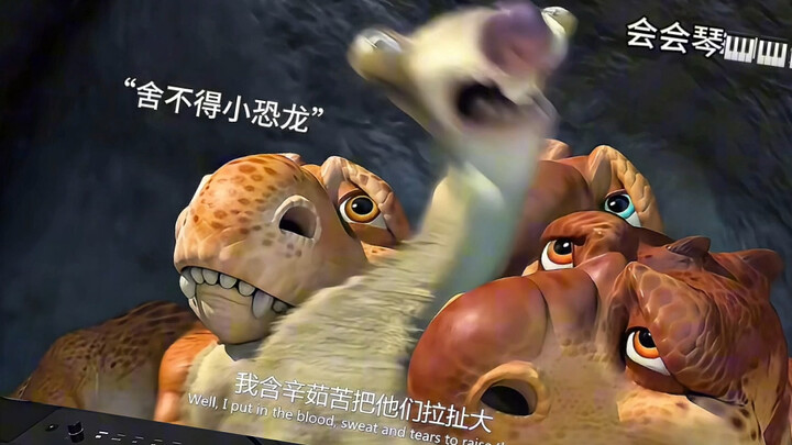 “Who gave the sloth the nerve to steal a baby from a dinosaur?” #Piano #HandmadeScore #IceAge3 #Dino