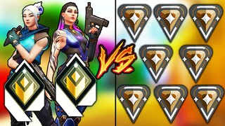 Valorant: 2 Radiant VS 8 Bronze Players - Who Wins?