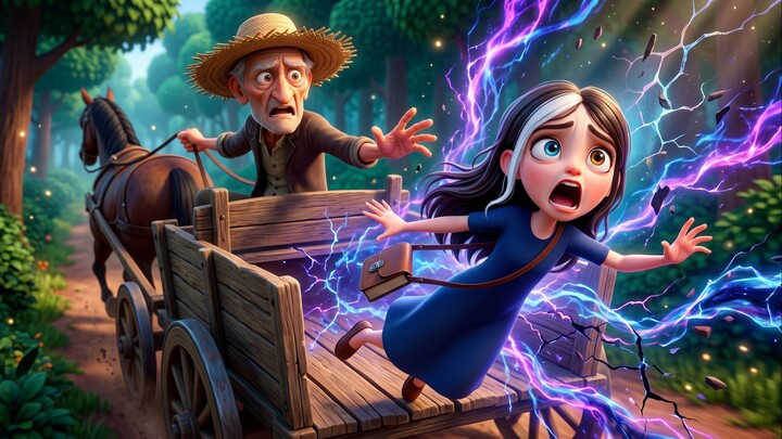 Papai tenta salvar ela após magia dar errado