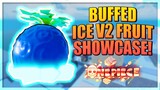 Buffed Ice V2 Full Showcase - Really Strong Fruit! A One Piece Game