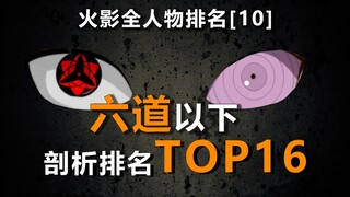 六道以下TOP16剖析排名，火影全人物剖析排名10