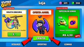 CHEGOU AGORA NOVAS OFERTAS DO STUMBLE GUYS [NOVA SKIN ESPECIAL] - BUG DA ROLETA FUNCIONOU! 🍀