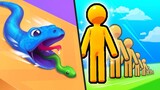 Snake Run Race / Scaleman - Best levels Gameplay Walkthrough NEW UPDATE - BEST android GAMES