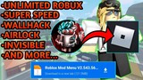 Melhor🔥MOD MENU DE ROBLOX 2.542.509 Speed, Fly, Imortal 👻 HACK? •Como  Ter Robux Grátis No Roblox 