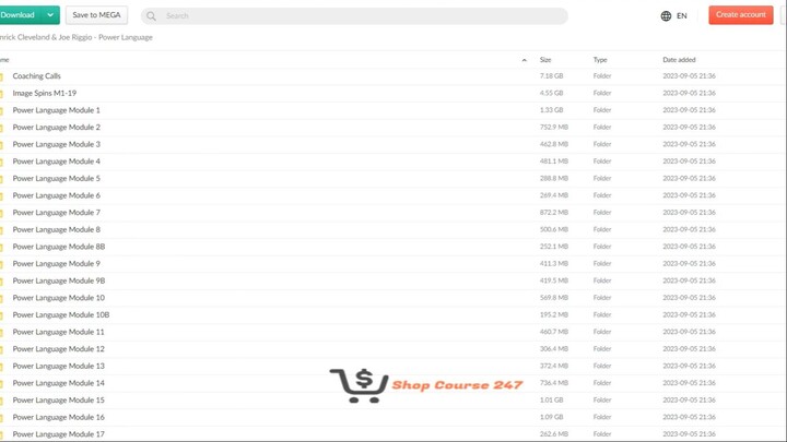 [Shopcourse247] Kenrick Cleveland & Joe Riggio - Power Language