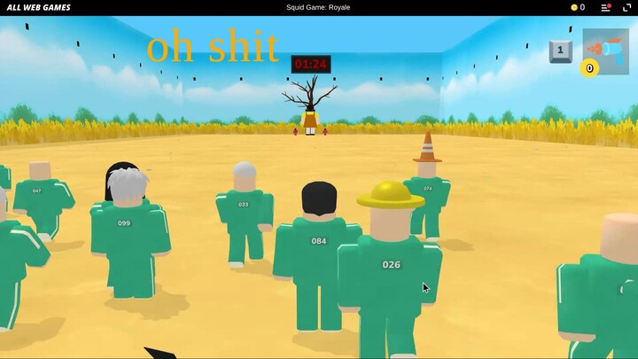 me playing squid game