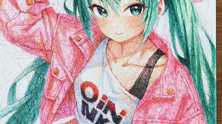 Ballpoint pen doodles can totally hide colors too