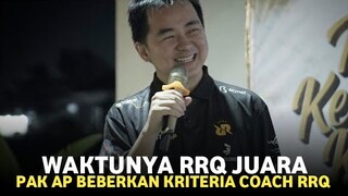 Pak AP Beberkan Kriteria Pelatih Untuk RRQ Hoshi di MPL Season 14
