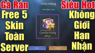 Liên Quân chơi lớn FREE 5 skin không giới hạn garena nhận - Ngon lành vì trang phục đẹp mà Free