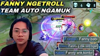 PRANK FANNY DARAT WR 47%, BIKIN TEAM PANIK SAMPE NGAMUK-NGAMUK !! FANNY BANYAK M4TI DI AWAL!