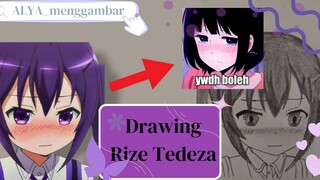 imut banget ga sih ketika wajah rize malu malu🫶🫶 (ini mengingatkan ku ke stiker"ywdh boleh"😁😁)