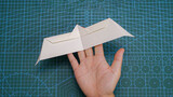 Folding a surfing paper airplane by A4 size paper
