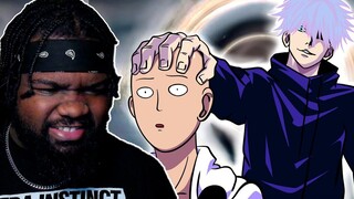 Can Saitama beat Infinity! If Saitama Was In Jujutsu Kaisen Part 2… REACTION