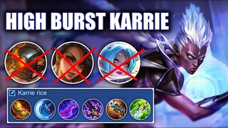 HIGH BURST CRITICAL BUILD KARRIE WILL MELT ALL TANKY HEROES! | MOBILE LEGENDS