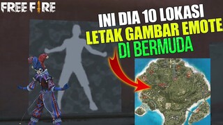 BAHAS 10 LOKASI GAMBAR EMOTE DI BERMUDA! FITUR BARU PENGGANTI PETA HARTA & BOUNTY TOKEN! FREE FIRE