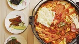 韓国料理プデチゲの簡単レシピ。[Korean food, Budae-jjigae.]
