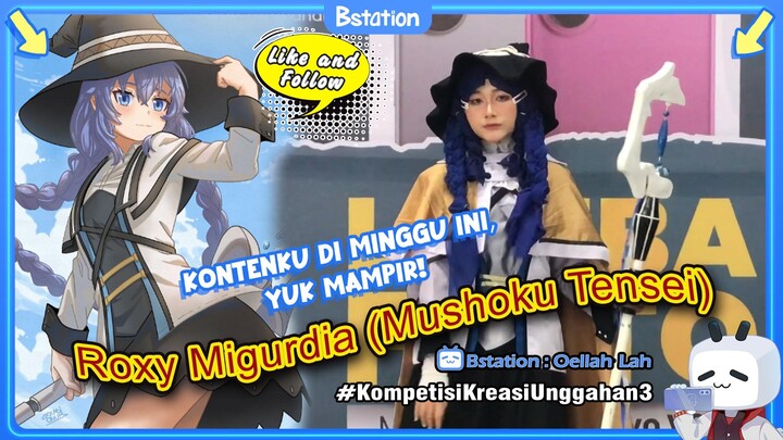 Penampilan Cosplayer sebagai Roxy Migurdia