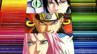 NARUTO | SASUKE | SAKURA | Kuchiyose no Jutsu - Anime Drawing