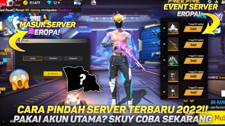 TUTORIAL PINDAH SERVER FREEFIRE TERBARU 2023! BURUAN KALIAN COBAIN SEKARANG JUGA PAKAI AKUN UTAMA!