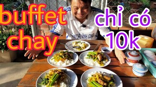 Thánh Ăn Vĩnh Long ăn Buffet Chay chỉ có 10k l Tâm Chè Vĩnh Long