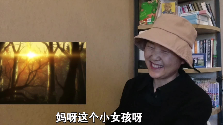 Mom watches a slice-of-life spin-off and gradually lets her guard down [challenging reaction]