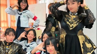 OTONA GAKI | Atarashii Gakko! Dance Cover Group collab with Babymetal Surabaya & Aohime + meme video