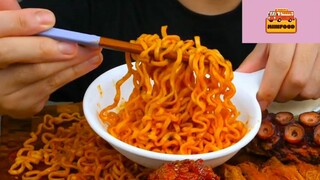 Mukbang mì với đùi gà và khoai tây chiên phần 5 #anngon