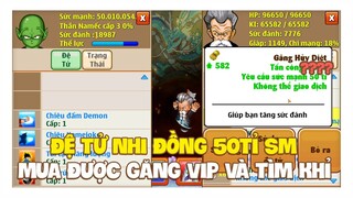 Ngọc Rồng Online - Đệ Tử Nhi Đồng 50Tỉ SM Mua Được Găng Vip Và Tìm Khỉ !