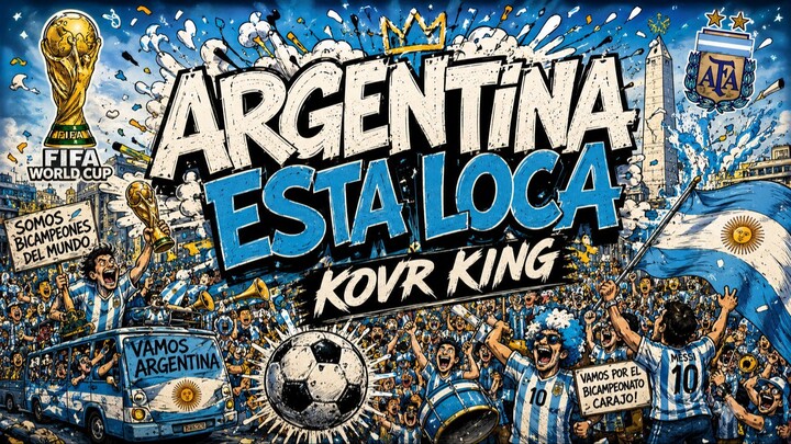 ARGENTINA ESTÁ LOCA 🇦🇷 KOVR KING (Video Oficial 2026 / Himno Bicampeón / Selección Argentina)
